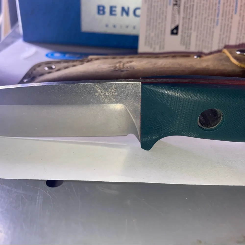 Bushcrafter fixed blade bush knife with leather sheath - Picture 6 of 9